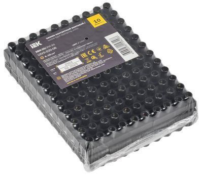 Зажим винтовой ЗВИ-20 н/г 4-10мм2 12пар ИЭК черные