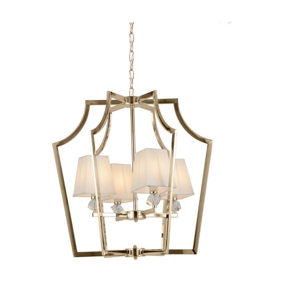 Подвесная люстра Lumina Deco Montero LDP 1249-4 GD+WT