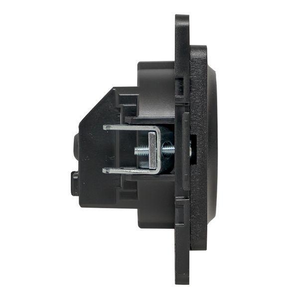 Стокгольм Механизм Розетки 1-местной с/з 16А винтовые клеммы черный с защ. штор. EKF PROxima