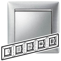 ЭУ Рамка - Valena - 5 постов - алюминий матовый 770335