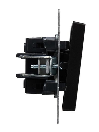 BRITE Выключатель жалюзи 10А ВС10-1-5-БрЧ черный IEK