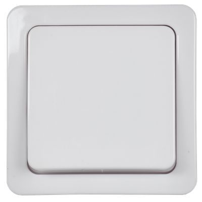 Выключатель 1-клавишный для открытой установки ВС20-1-0-ГПБ IP54 ГЕРМЕС PLUS (цвет клавиши: белый) IEK