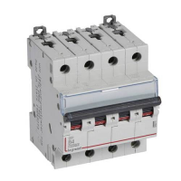 Выкл. автомат.  4П   4А  хар-ка B  10кА/16кА  LGR  DX3 409061