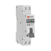 Автоматический выключатель дифференциального тока АВДТ-63М 1P+N 18мм 16А характеристика С 30мА тип A электронный 6кА PROXIMA EKF