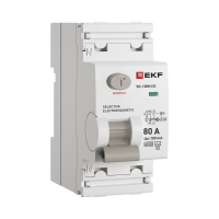 Выключатель дифференциального тока 2п 80А 100мА тип AC 6кА ВД-100N (S) электромех. PROxima EKF E1026