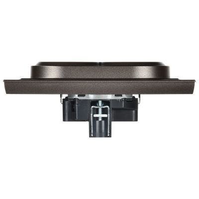 BRITE Розетка 2-местная с заземлением без защитных шторок 16А в сборе РС12-3-БрТБ темная бронза IEK