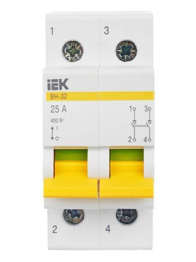 KARAT Выключатель нагрузки (мини-рубильник) ВН-32 2P 25А IEK