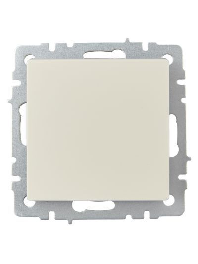 BRITE Выключатель 1-клавишный 10А ВС10-1-0-БрКр бежевый IEK 