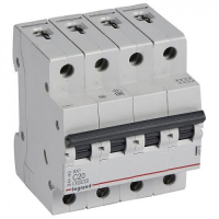 Выкл.автом.  4П  20А  хар-ка C  4,5кА  LGR  RX3 419742