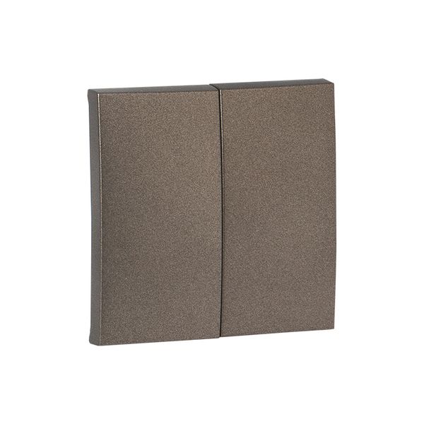 Валенсия лицевая панель выключателя 2-кл. 10А графит EKF