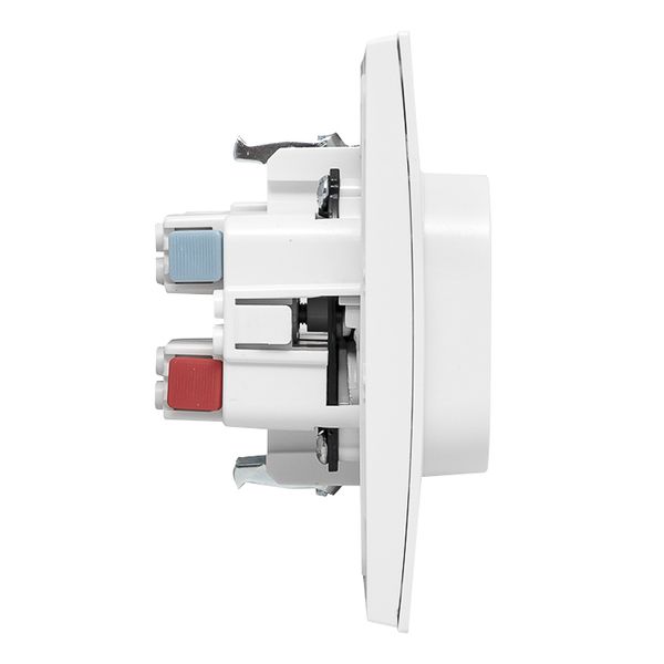 Стокгольм Розетка 2-местная б/з 10А автоматические клеммы белая с защ. штор. EKF PROxima