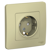 SCH  BLANCA  Беж. Роз. с з/к со шт., 16А, 250В,  СП BLNRS001117