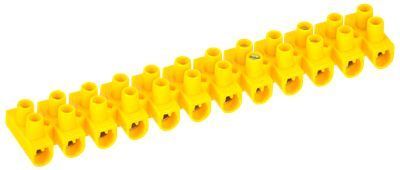 Зажим контактный винтовой ЗВИ-10 н/г 2,5-6мм2 12пар желтый IEK