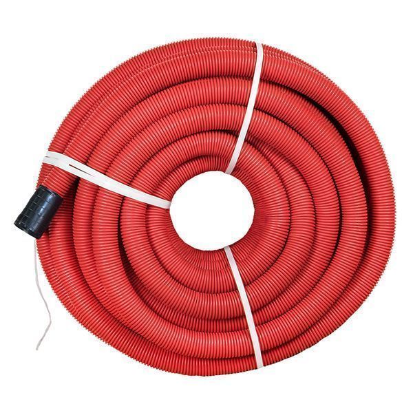 Труба гофр. двустенная ПНД/ПНД гибкая с протяжкой d160 мм (50 м) красная EKF-Plast