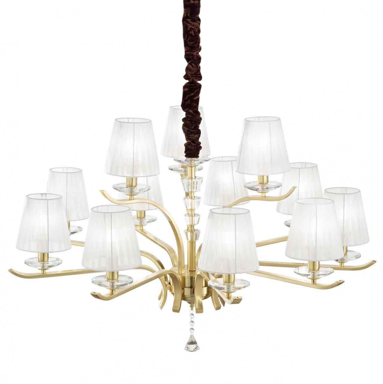 Подвесная люстра Ideal Lux Pegaso SP12 Ottone Satinato 197746