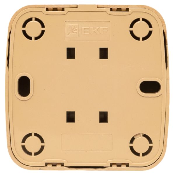 Розетка TV 1-местная ОП Минск 75Ом 5-862МГц светлое дерево EKF