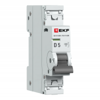 Автоматический выключатель ВА 47-63N 1P 5А (D) 4,5 кА PROXIMA EKF