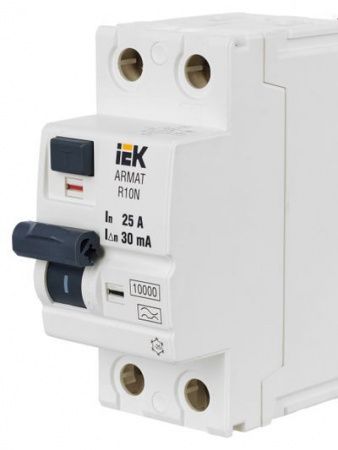ARMAT Выключатель дифференциального тока R10N 2P 25А 30мА тип A IEK