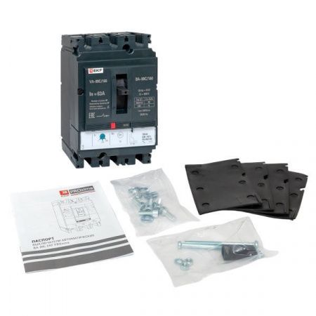 Выключатель автоматический в литом корпусе ВА-99C 160/63А 3P 35кА с термомагнитным расцепителем EKF
