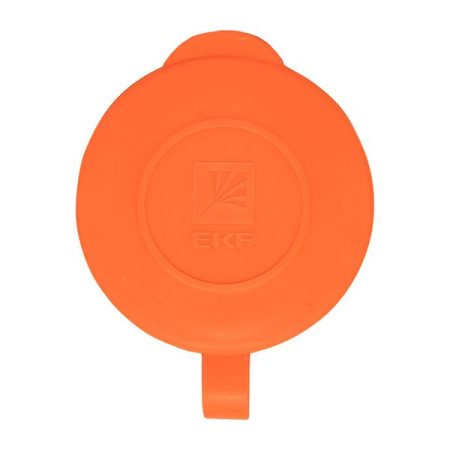 Розетка переносная 16А IP44 230В 2P+PE с защ. крышкой каучук оранж. PROxima EKF RPS-012-16-230-44-ro
