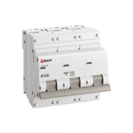 Автоматический выключатель ВА 47-100 2P 125А (D) 10kA PROXIMA EKF