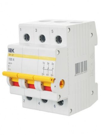 KARAT Выключатель нагрузки (мини-рубильник) ВН-32 3P 100А IEK
