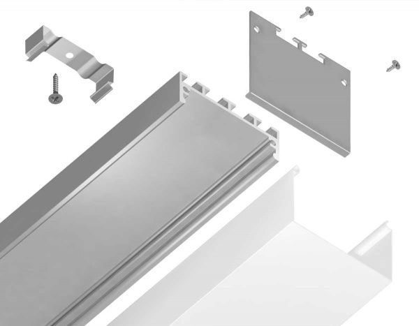 Профиль алюминиевый накладной/подвесной "Profile System" AMBRELLA LIGHT ILLUMINATION GP3070AL