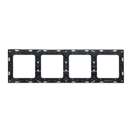 Стокгольм Рамка 4-местная белая с линией цвета черный EKF PROxima