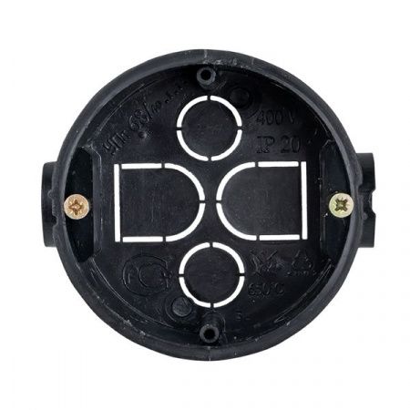 Коробка установочная приборная КМТ-010-044 со стыковочными узлами и саморезами для твердых стен (71x42) EKF PROxima