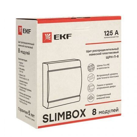 Щит распред. навесной ЩРН-П-8 "SlimBox" IP41 EKF