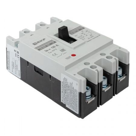 Выключатель автоматический в литом корпусе ВА-99М 100/125А 3P 10In 35кА с термомагнитным расцепителем EKF