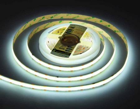 Светодиодная лента Ambrella Light GS4803 COB 616Led/19W m/ 24V IP20 6500K/ 5m*12mm*2mm (2 конт.) GS4803