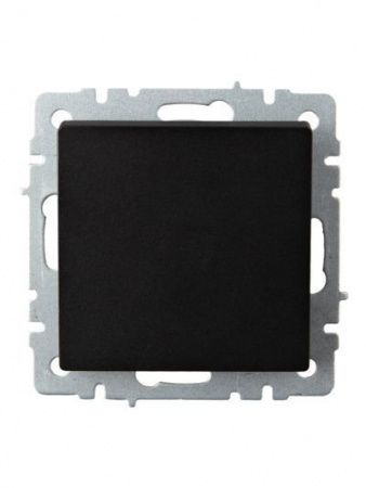 BRITE Выключатель 1-клавишный проходной 10А ВС10-1-6-БрЧ черный IEK