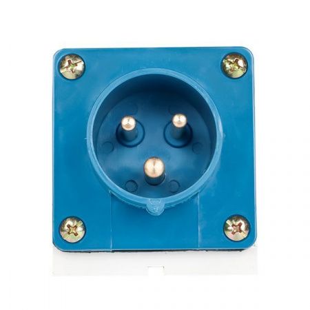 Вилка стационарная 513 2Р+РЕ 16А 220В IP44 EKF