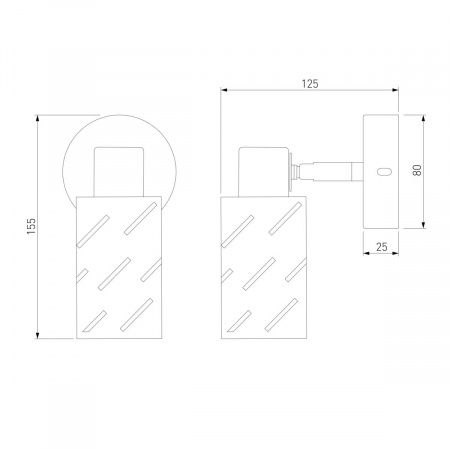 Спот Eurosvet Fente 20090/1 белый/хром