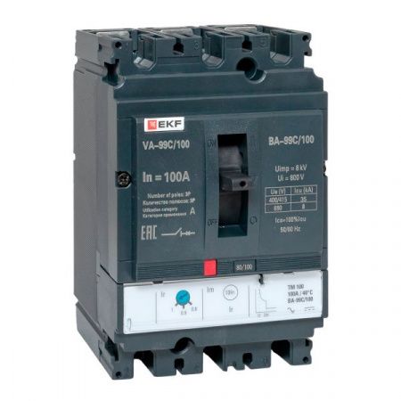 Выключатель автоматический ВА-99C 100/100А 3P 35кА EKF