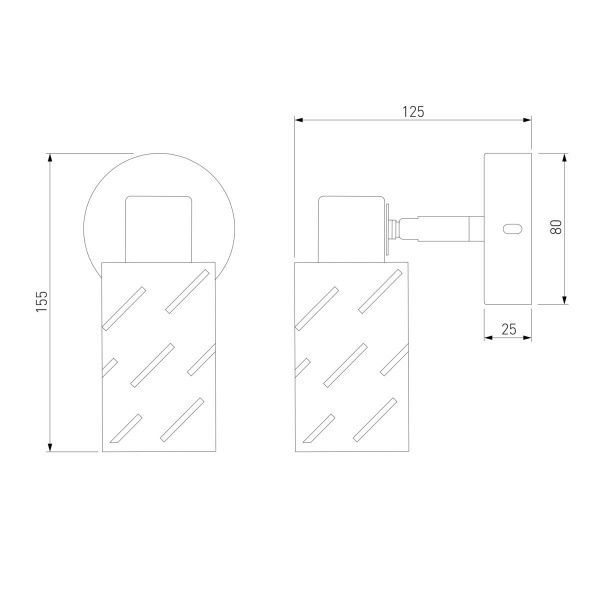 Спот Eurosvet Fente 20090/1 белый/хром
