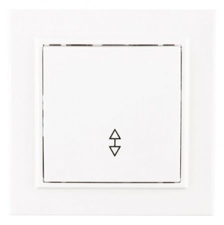 Минск Выключатель 1-клавишный СП проходной, 10А, белый EKF Basic