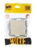 BRITE Розетка 1-местная с заземлением с защитными шторками и крышкой 16А IP44 РСбш10-3-44-БрКр бежевый IEK