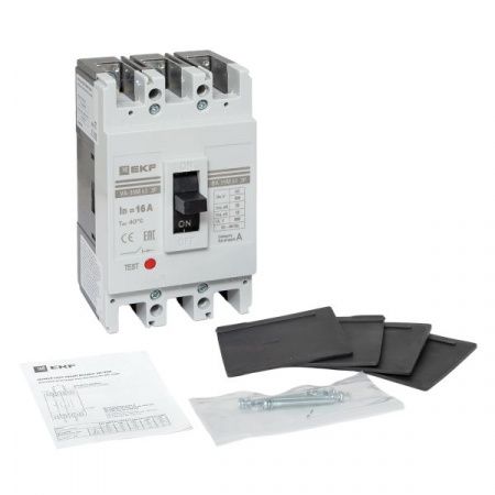 Выключатель автоматический в литом корпусе ВА-99М 63/16А 3P 10In 75кА с термомагнитным расцепителем EKF