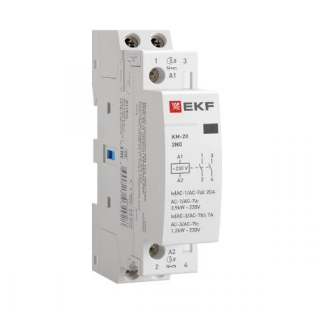 Контактор модульный КМ 20А 2NO 230В АС (1 мод.) PROXIMA EKF