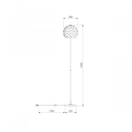 Торшер Bogates Cedro 01100/1