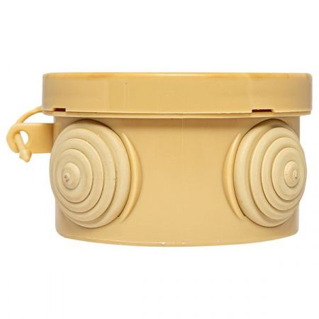 Коробка распределительная КМР-040-038 с крышкой (65x40) 4 мембранных ввода светлое дерево IP54 EKF PROxima