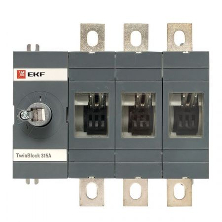 Рубильник 315A 3P без рукоятки управления TwinBlock EKF
