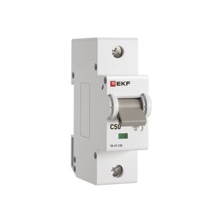 Автоматический выключатель ВА 47-125 1P 50А (C) 15кА PROXIMA EKF