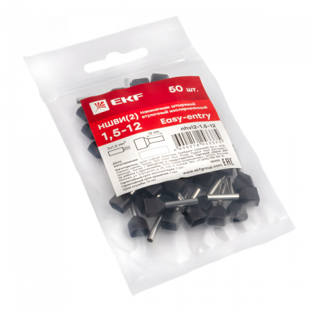Наконечник штыревой втулочный НШвИ(2) 1,5-12 (50шт.) EKF