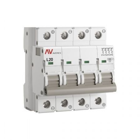 Выключатель автоматический AV-6 DC 4P 20A (L) 6kA EKF AVERES