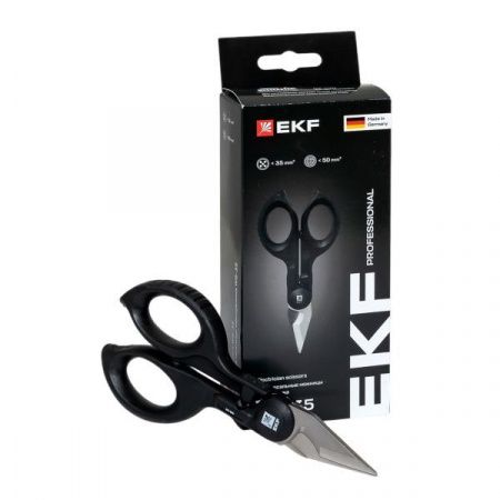 Универсальные ножницы монтажника в пластиковом чехле WS-35 EKF Professional