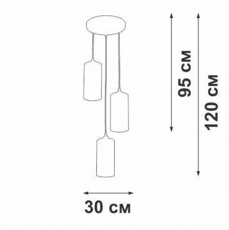 Подвесная люстра Vitaluce V2732/3S
