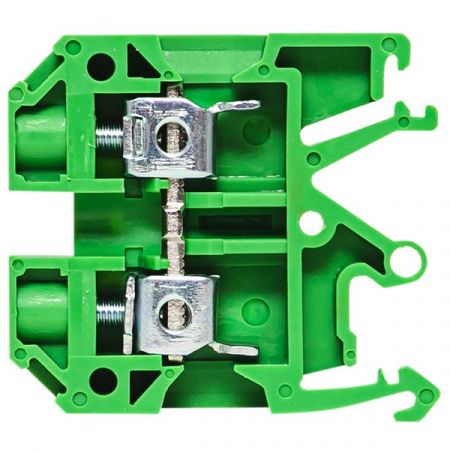 Клемма проходная винтовая JXB 2.5 мм2 зеленая EKF